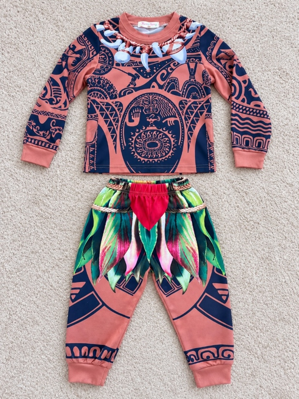 Disney Moana Maui Costume Pajama Set Kids Size 2T-3T – 2 Piece